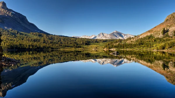 Tioga Lake Reflection Panorama