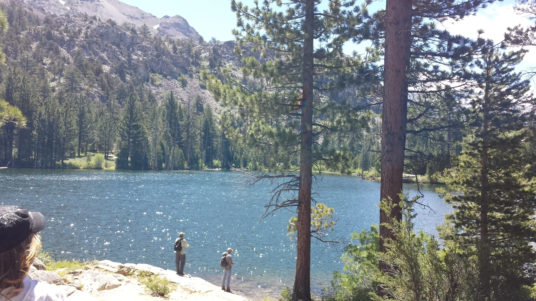 guys fishing Sierra lakes