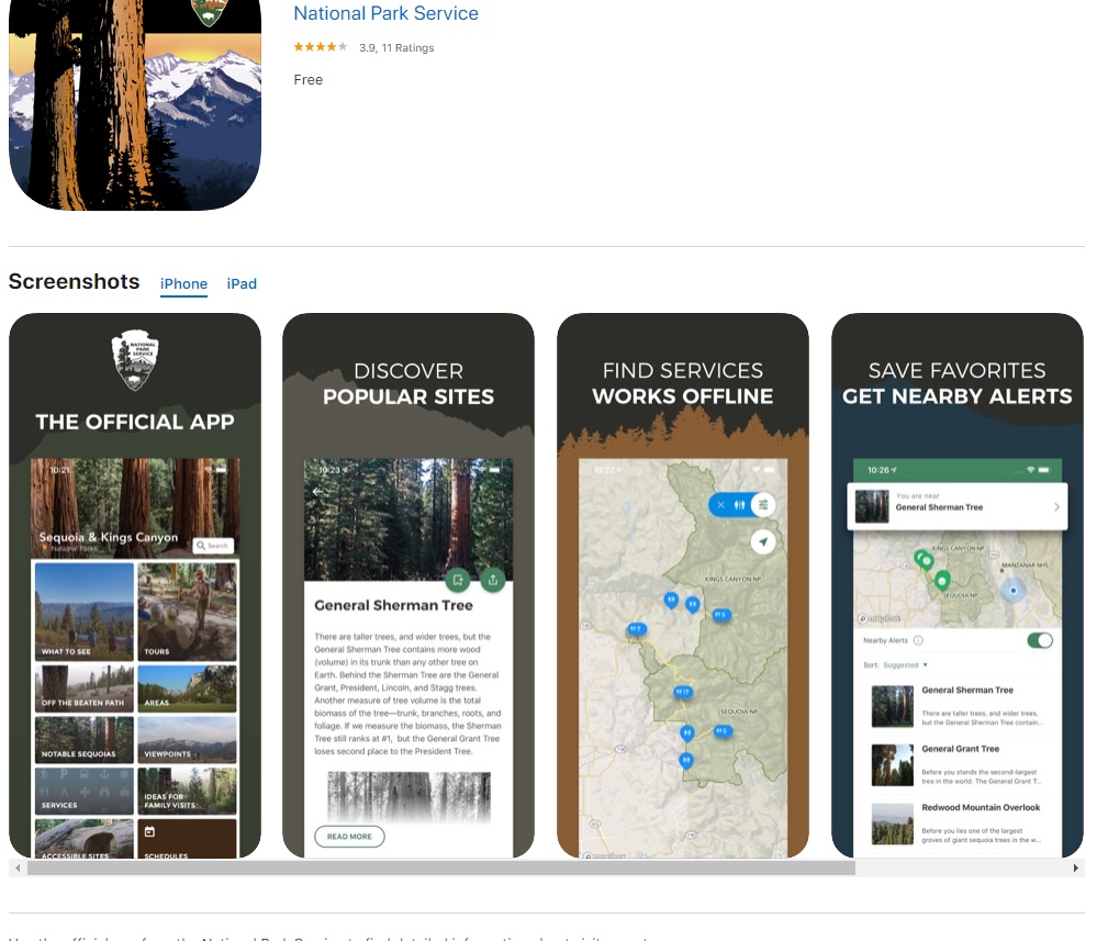the app is showing the different types of apps