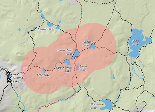 Lassen Volcanic National Park Closes Backcountry Camping in Twin & Rainbow Lakes Area