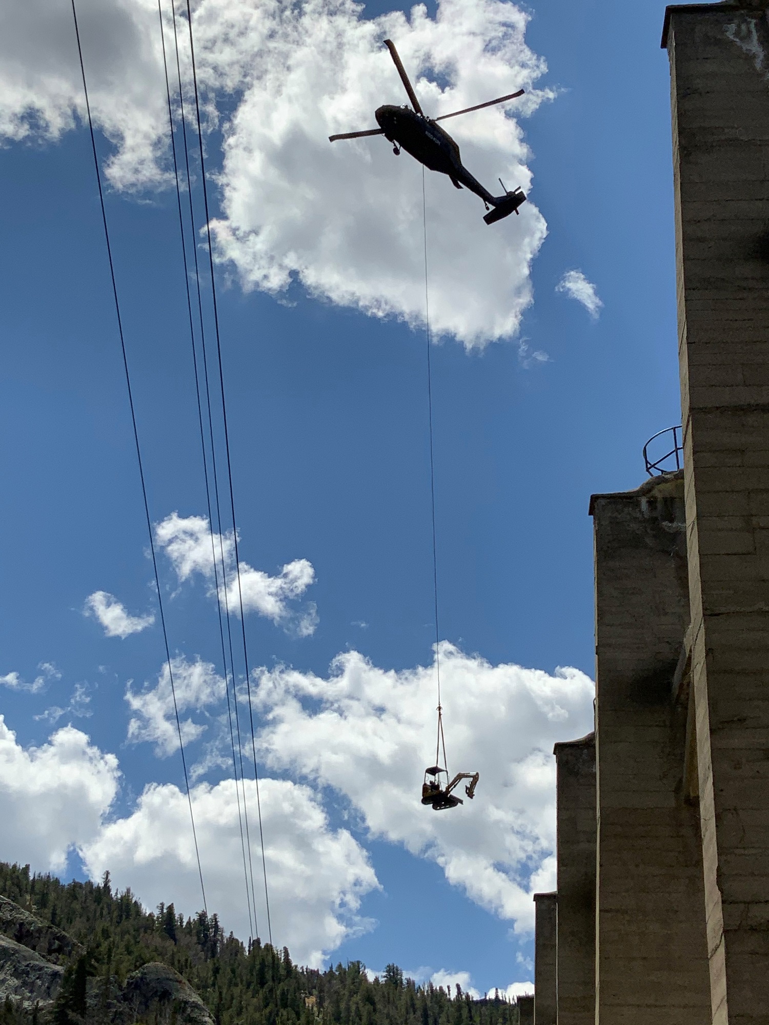 Helicopter work scheduled for Gem Lake Dam