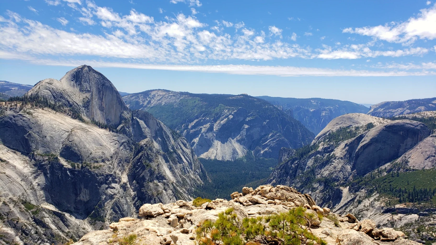 Half Dome view from Mt watkins