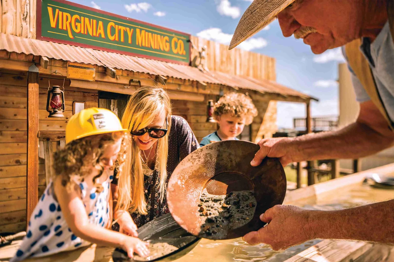 Gold Panning Virginia City Nevada