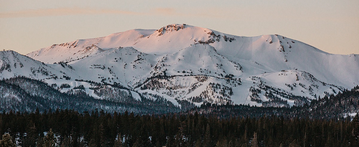 Mammoth Mountain California with snow