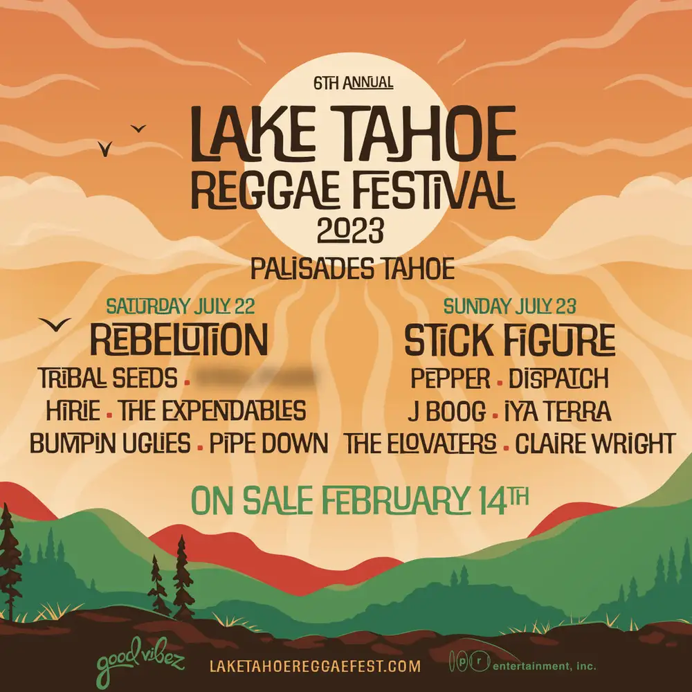 <strong>Lineup for Lake Tahoe Reggae Fest 2023</strong>
