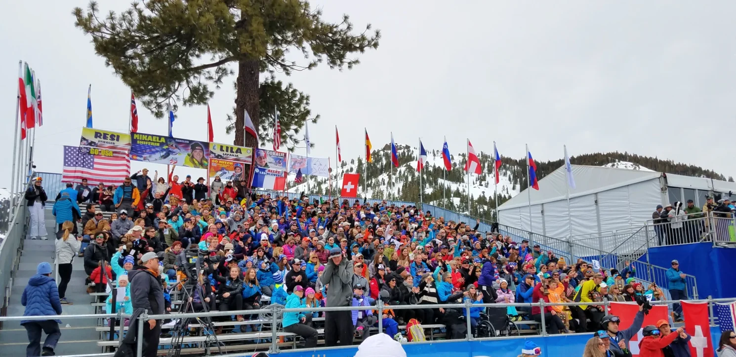 spectators world cup skiing