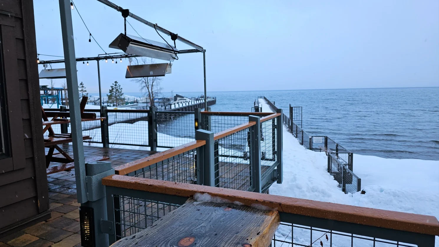Deck and Pier at Za's on Lake tahoe