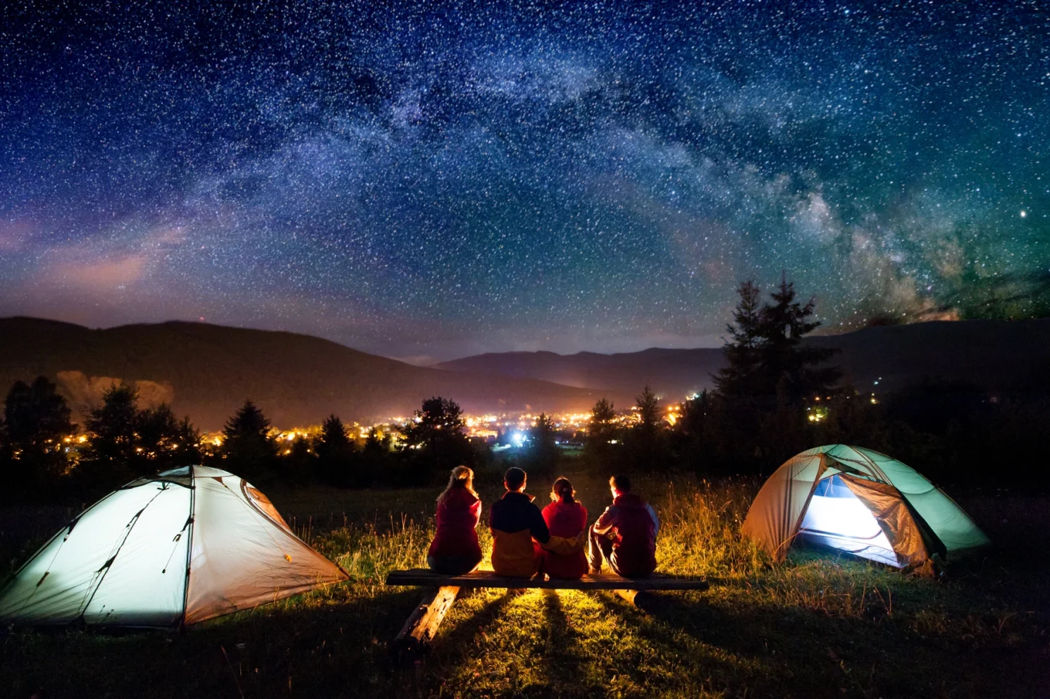 Milkyway river image tents