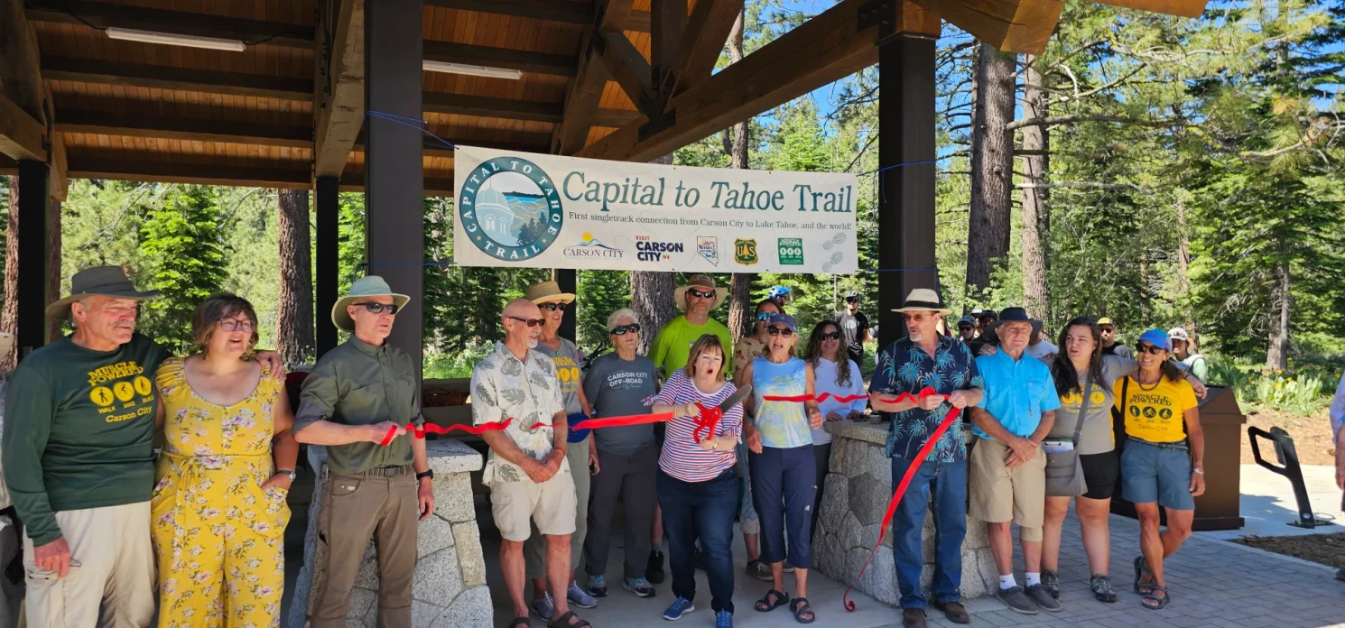 Ribbon Cutting Capital to Tahoe trail