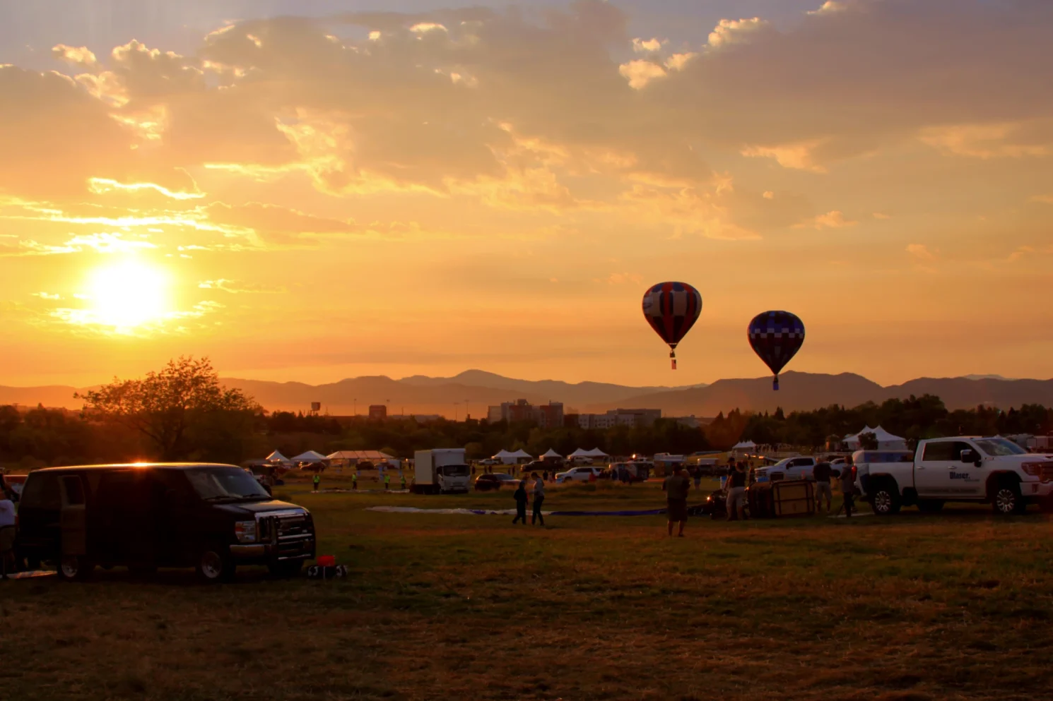 Sunrise at the reno balloon Races