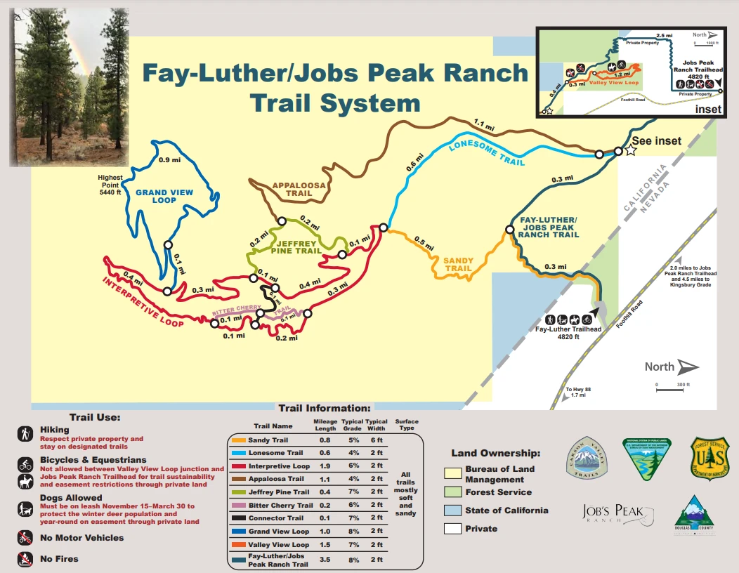 a map of the fay luther jubilee park trail system