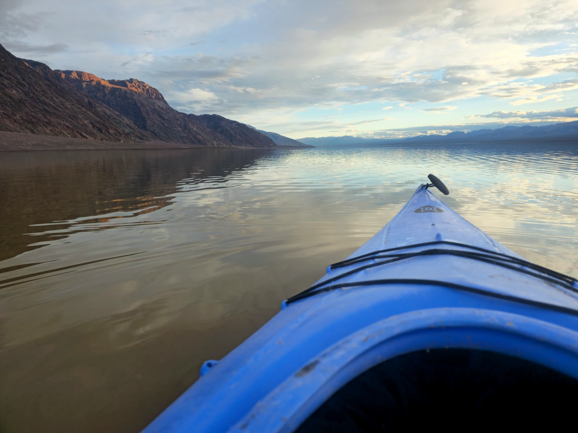 Rare opportunity to kayak in Death Valley National Park
