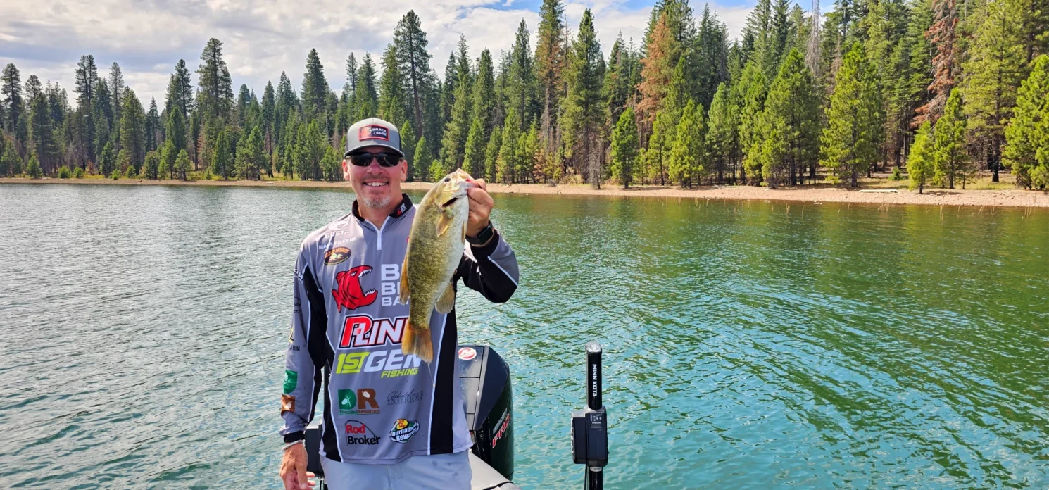 Bass Fisherman on Lake Almanor