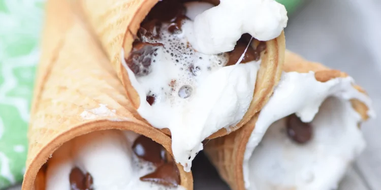 smores cookie cones