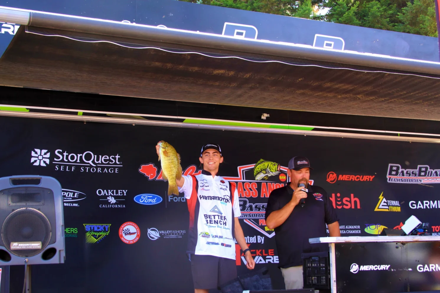 Luke Johns shows off Bass at Lake Almanor Tournament 2024