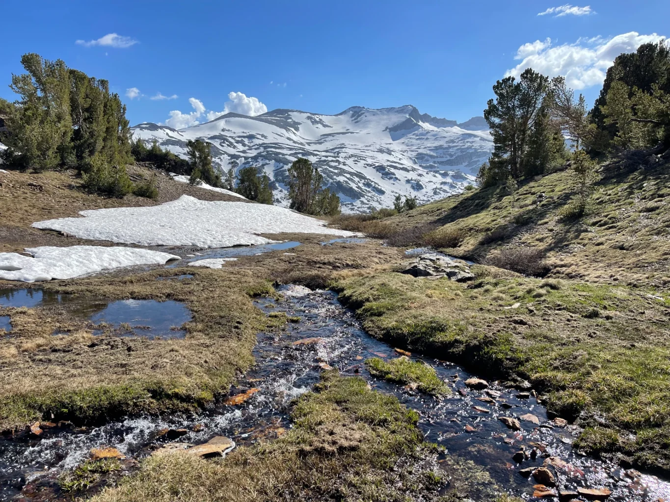 Trail to Tioga peak and Gardisky lake