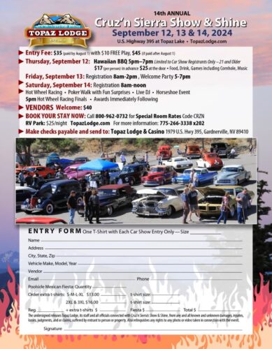 Car show info flyer
