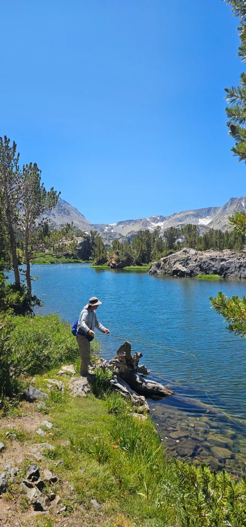 Brian Fly fishing Long Lake