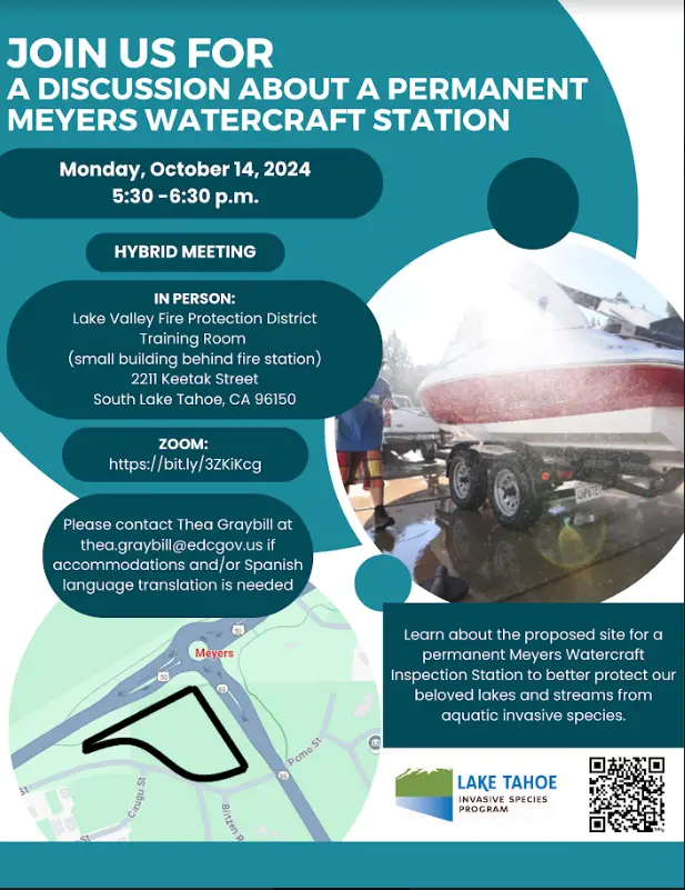 Flyer Lake tahoe invasive spieces program