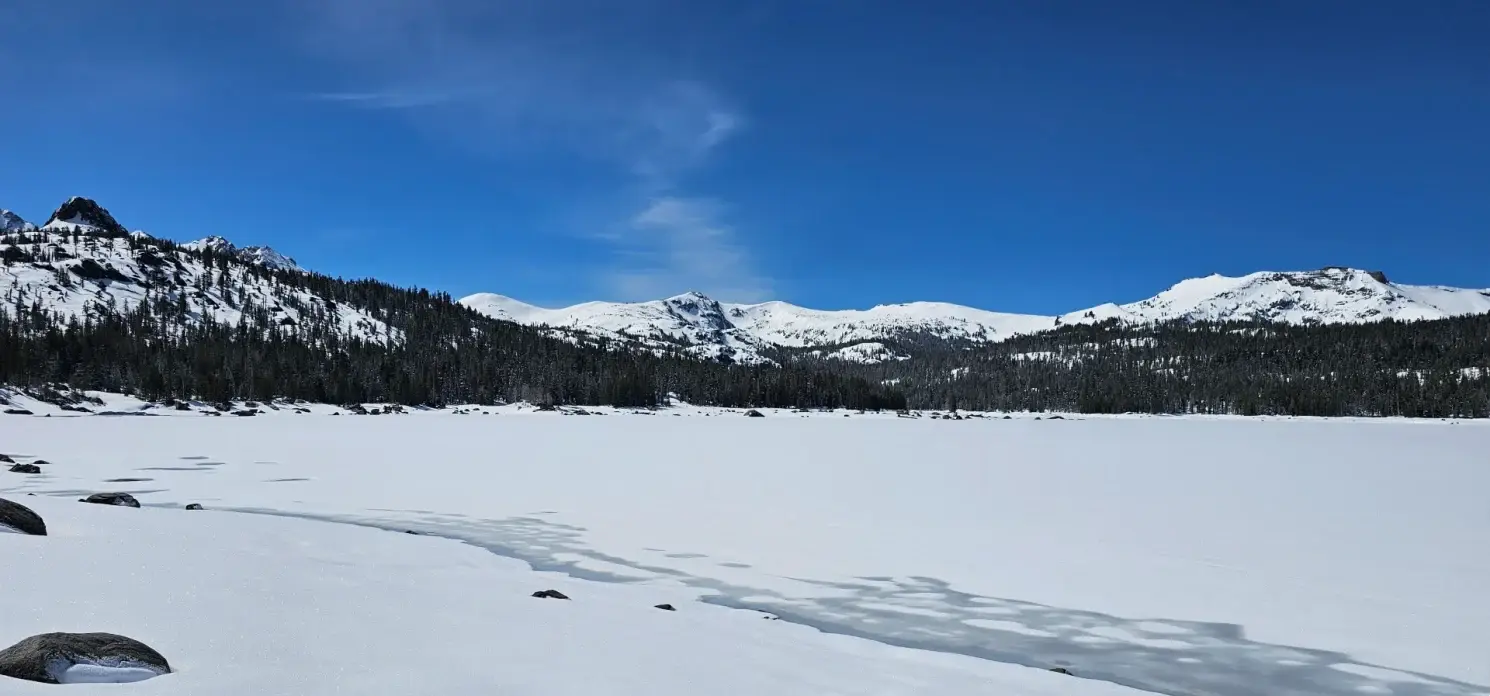 Frozen Caples Lake