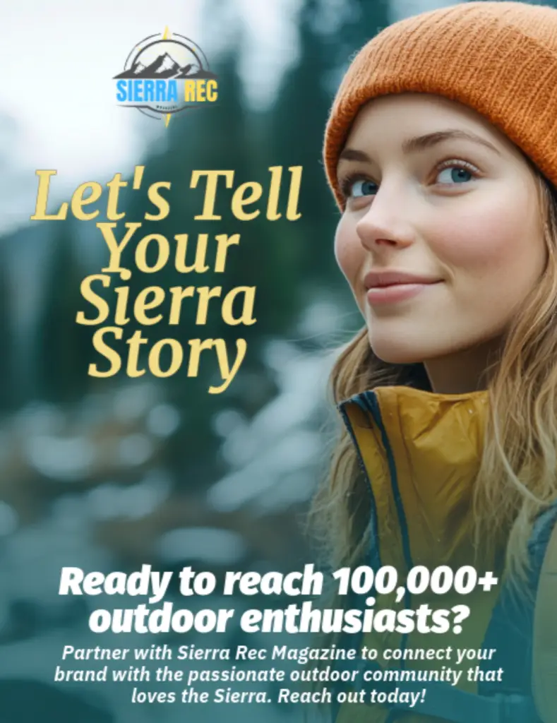Banner for tell your story campaign Sierra rec magazine