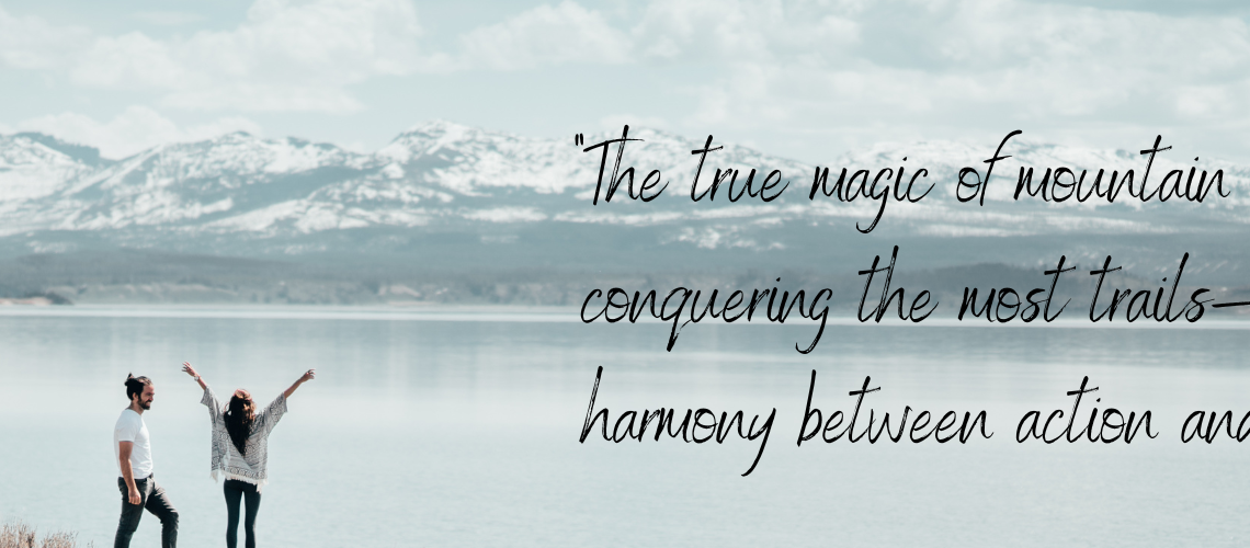 Couple on beach inspiring quote