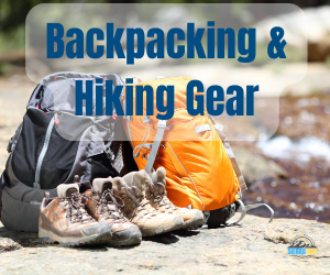 Backpacking gear banner
