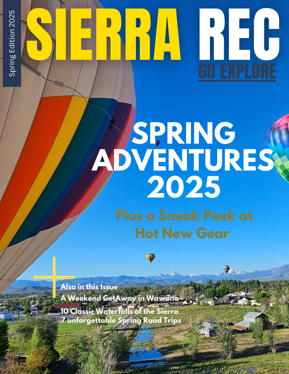 Spring 2025 cover sierra Rec magazine