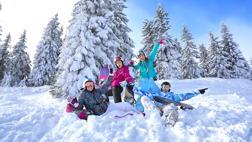 group skier sin snow