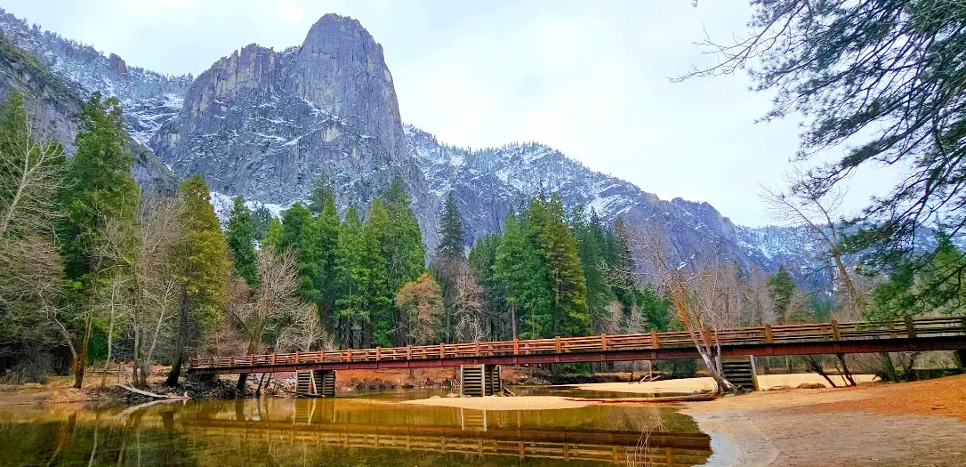 Swinging Bridge Yosemite Valley