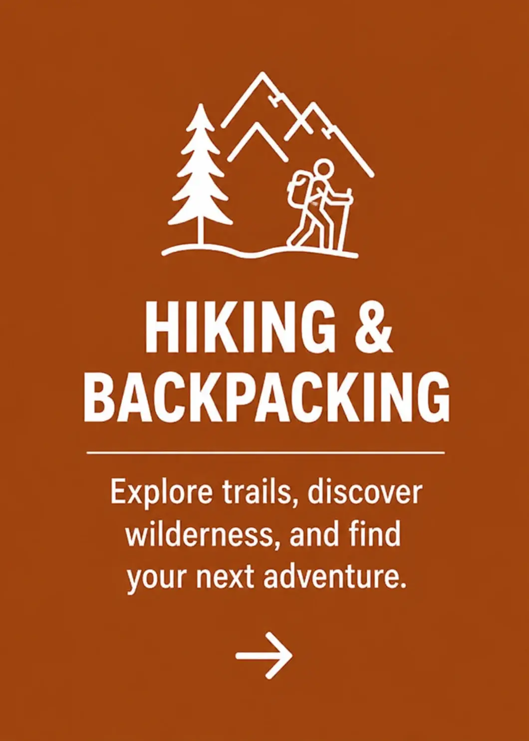 Hiking and Backpacking Card