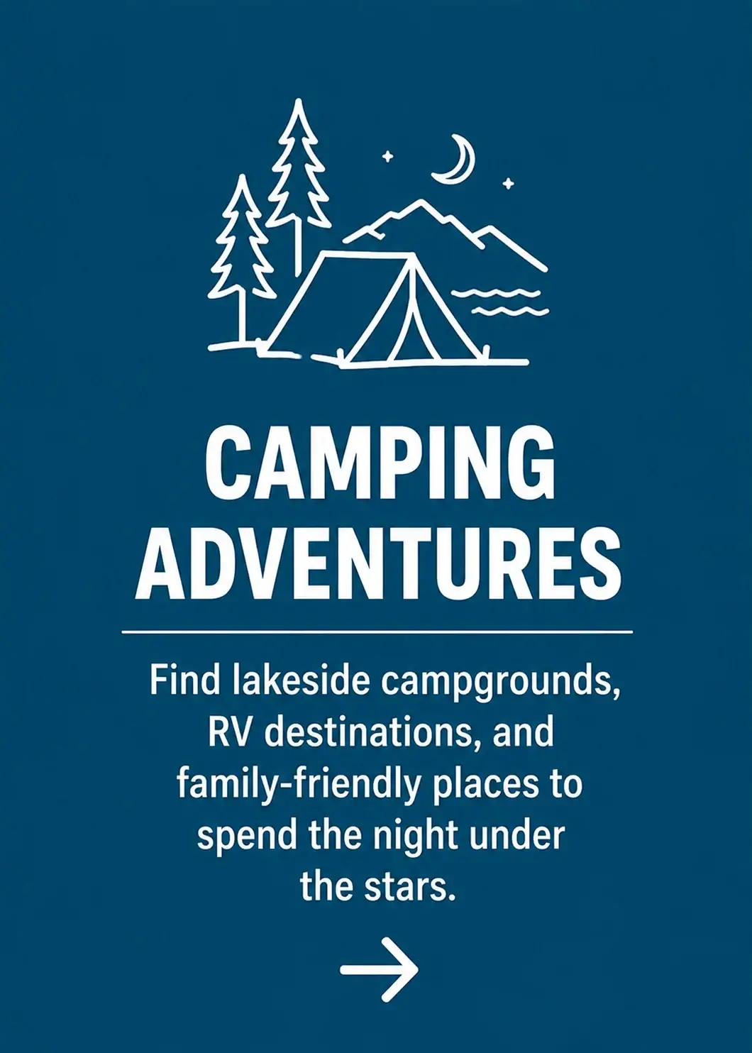 camping adventures card